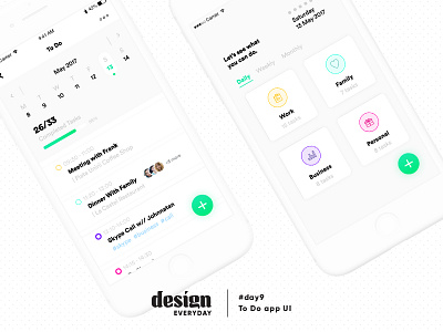 To Do List app UI app design list to do ui