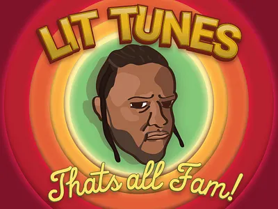 Did it for the 'Gram fam illustration kendrick lamar looney tunes rap tunes