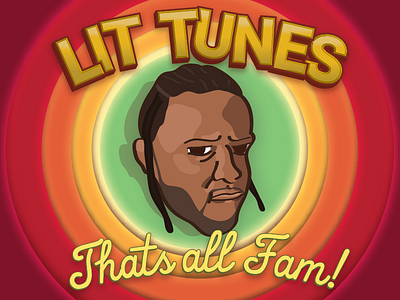 Did it for the 'Gram fam illustration kendrick lamar looney tunes rap tunes