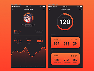 Ui 12 Sport Tracking App