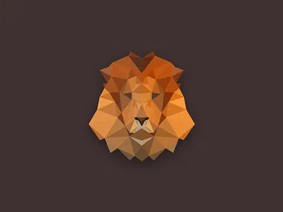 Polygon Lion illustration lion logo polygon animal