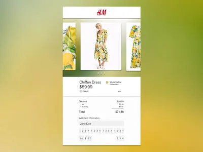 Daily UI 002: Credit Card Checkout