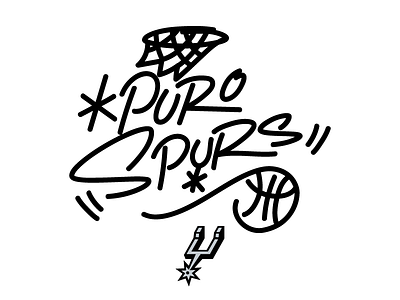 Puro Spurs Final Artwork design handlettering handstyle san antonio spurs texas tshirt we know future
