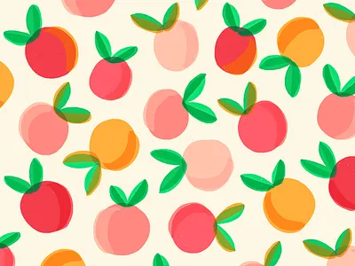 100 days of prints and patterns [29b] colorful digital fruit graphic hand drawn painted pattern pattern design print screen print surface design surface pattern