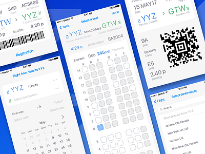 Flight Booking Challenge / App Prototype app flight ios