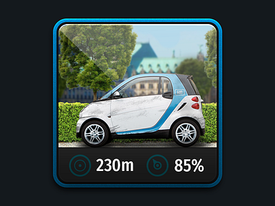 Car2Go iOS app ios mobile skeuomorphism userinterface