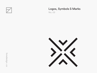 Logos, Symbols & Marks: No. 03 black and white branding geometric identity logo minimal