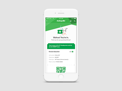 HalaYalla - Successful Ticket Purchase Page confetti feedback purchase successful ticket ui ux
