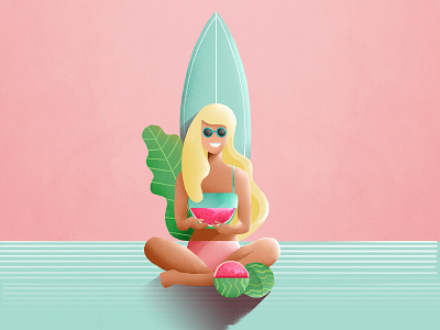 Beach Life beach illustration surf