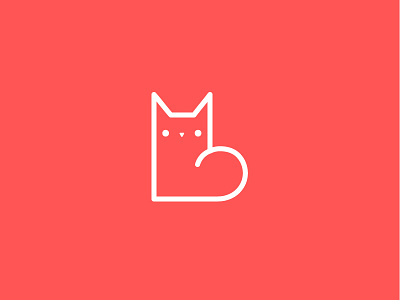 Simple cat sticker concept cat concept simple stickers