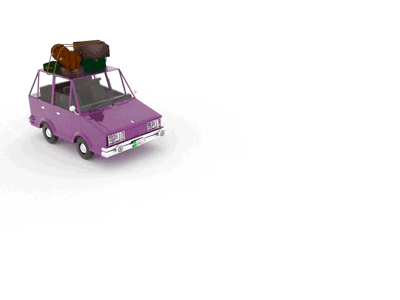 Toy car 3d animation art car motion rig rigg tour toy