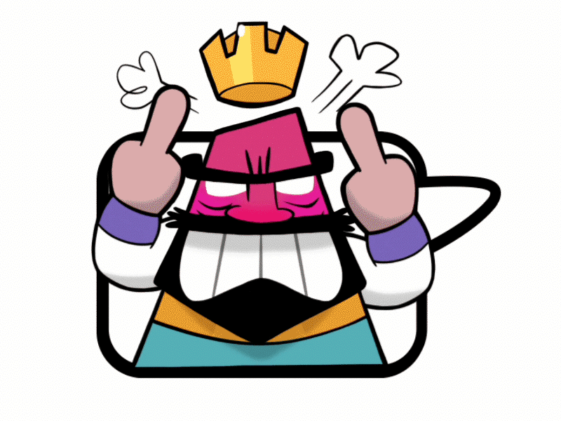 New Clash Royale Angry explicit animation clash royale illustration king principle pro create