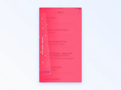 Courier – Shredded concept email gesture interaction letter mobile send swipe thumbprint ui ux