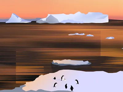 Antarctica antarctica cold color green ice january penguin warm water