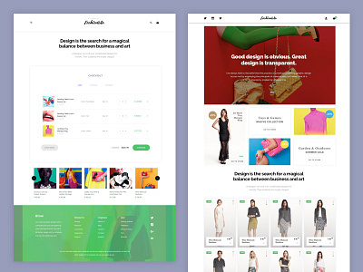 Fashionista Web UI Kit │designerbundle.com apple design design bundle design template fashion blog ios ios app design mobile design ui ui kit user interface ux web theme