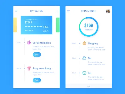 Accounting Application app focus ride ue ui ux