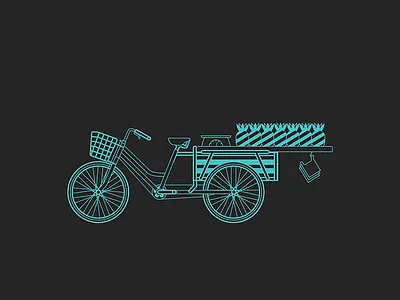 Peacock the Scooter blue dark illustration scooter transportation vector