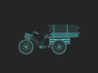 Camel the Scooter blue dark illustration scooter transportation vector