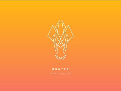 Hunter bunny dog gradient hunter illustration illustrator line minimal sam totem wolf