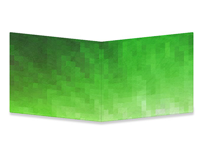 Radioactive Pixels close up emerald green mightywallet pixels radioactive wallet zoomed in