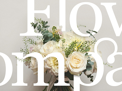 Flower Company company flower ligature logo typography