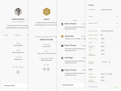 Poly Components app clean design interface minimalist platform ui ux