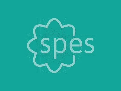 Spes Logotype grid brand branding design flower green grid logo logotype vector yellow