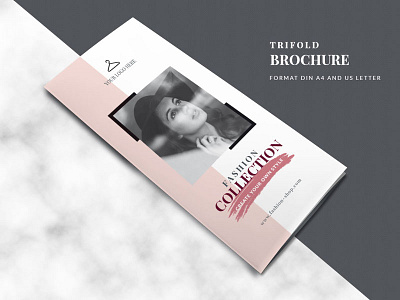 Modern Trifold Brochure brochure business brochure clean company fashion indesign modern template threefold tri fold tri fold brochure trifold