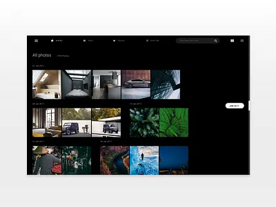 All Photos Square Grid app clean community minimal photography uiux