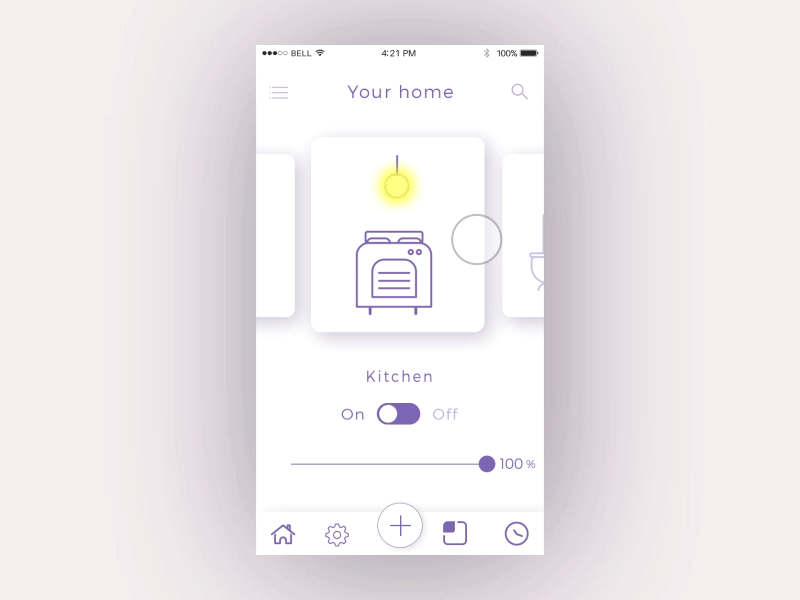 Settings Light home daily ui challenge gif home interface light mobile settings ui ux