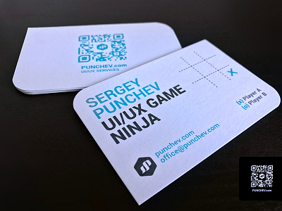 punchevdotcom_business_card bc branding business card gui interface logo qr code ui