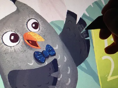 Owl snapshot forest illustration kidlitart math nature own school