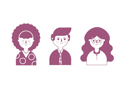Lil Dudes WIP cute faces geometric illustration people vector