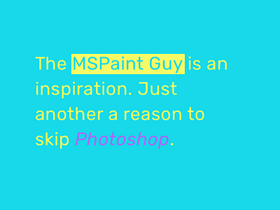 MSPaint Guy Tweet interesting media social tweetsondribbble