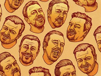 David Brent character david brent digital art drawing face illustration pattern portrait ricky gervais texture the office wallpaper