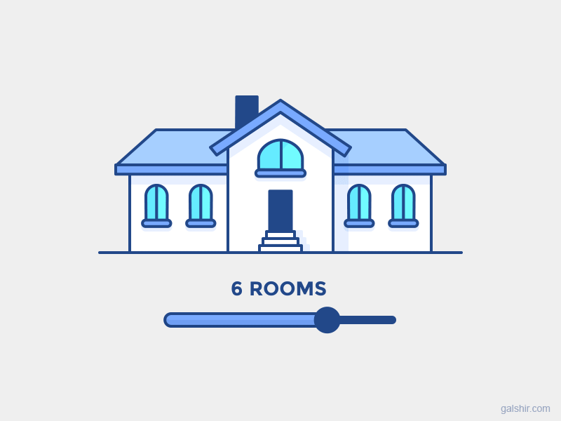 Responsive House animation building gif house icon responsive slider ui ux