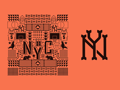 Nike AF-1 NYC Custom Graphics basketball cab new york nike nyc pigeon pretzel sneaker type