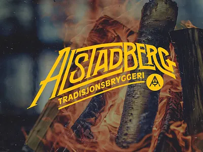 Alstadberg Traditionbrewery identity logo type typography