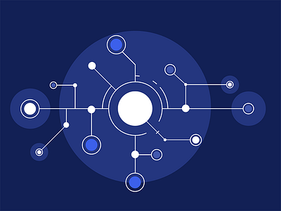 Circuit keyframe animation blue circuit electronics illustration illustrator keyframe sketch styleframe technology vector wires