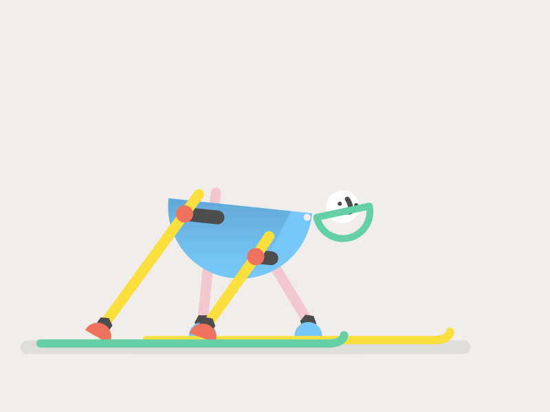 Silly robots No.30 2d character flat loop robot rubberhose2 vector