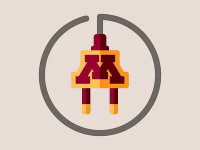 Plug In branding illustration minnesota plug power university