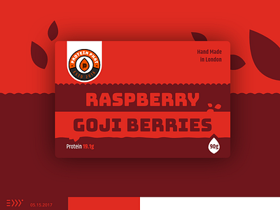 Raspberry & Goji Berries cake eddy fitness food goji healthy label natural packaging plant raspberry sweets