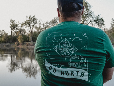 Go North Tee apparel crewneck go north graphic design icon design midwest minnesota north north dakota northern shirt sweatshirt