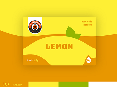 Lemon Cake cake eddy fitness healthy label leaffood lemon natural packaging plant sweets