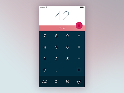 Calculator – 004 Daily UI calculator dailyui flat minimal