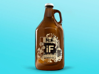 iF Growler illustration photography print vector