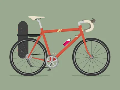 Skateboard Carrier bike carrier practical skateboard