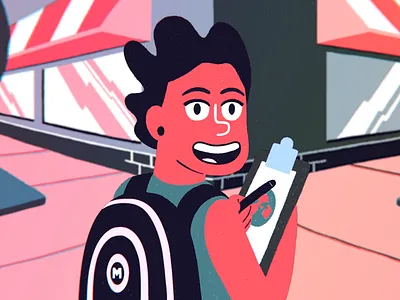 Future Motionaut - Demo Reel 2017 2d animation animation demo reel girl student illustration mograph motion design motion graphics reel still