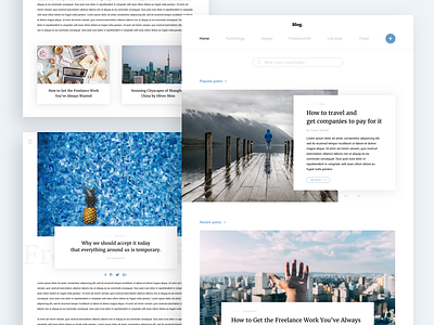 random — blog post article blog design interface photos post