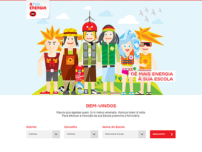 EDP mini website a tua energia edp green red sustainability energy website